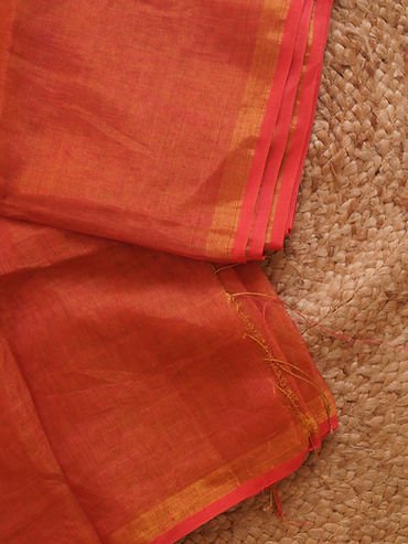 Earthy Coral  Saree 3